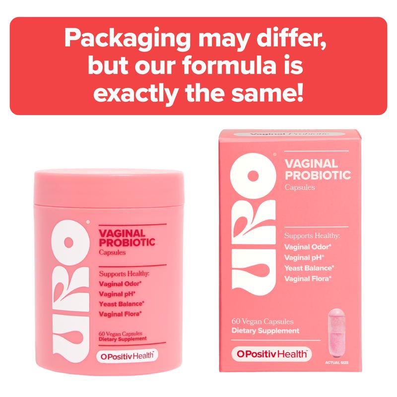 URO Women's Probiotics Capsules for Healthy pH Balance and Odor