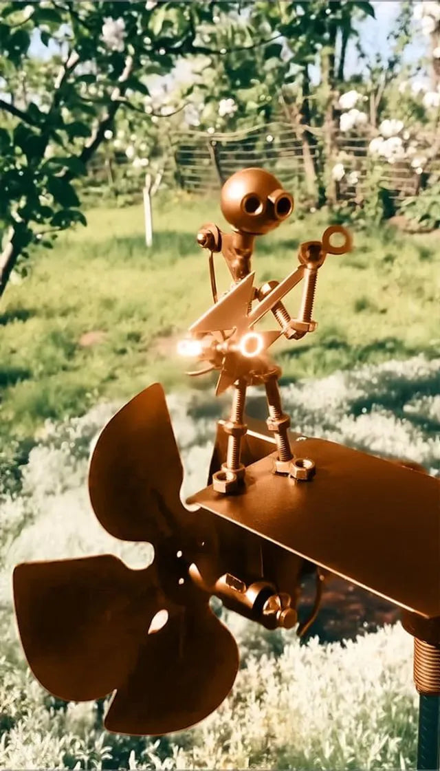 Rock Band Handmade Garden Windmill