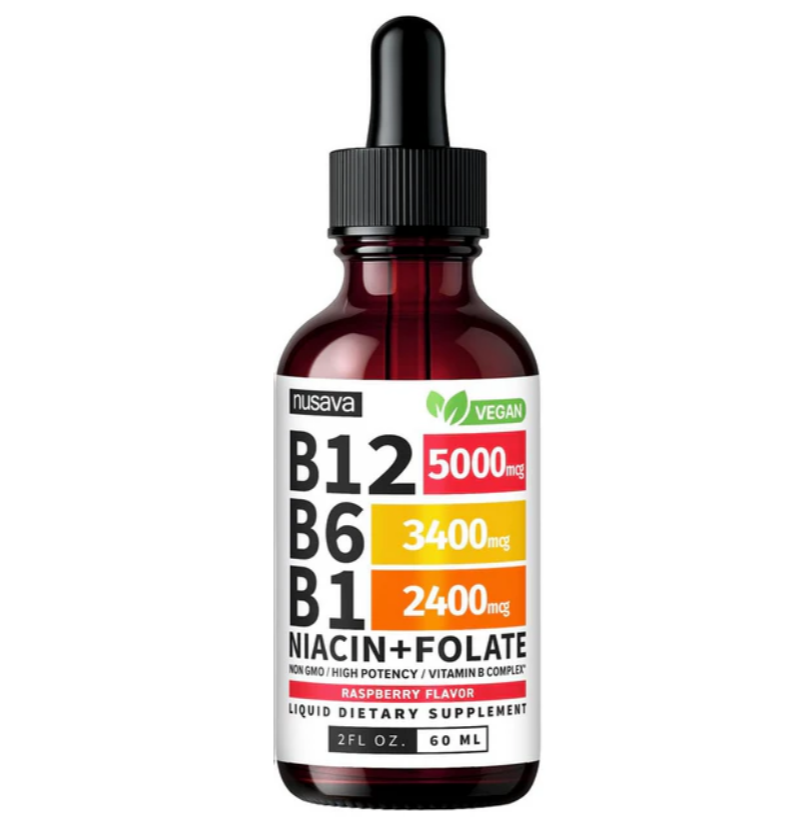 Liquid B-Complex | Vitamin B1, B6, B12 | 2 fl oz (60 ml)