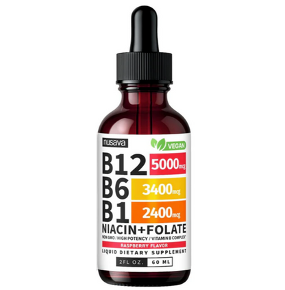 Liquid B-Complex | Vitamin B1, B6, B12 | 2 fl oz (60 ml)