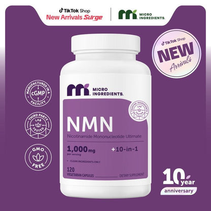 NMN 10-In-1 | 1000mg | 120 Vegetarian Capsules