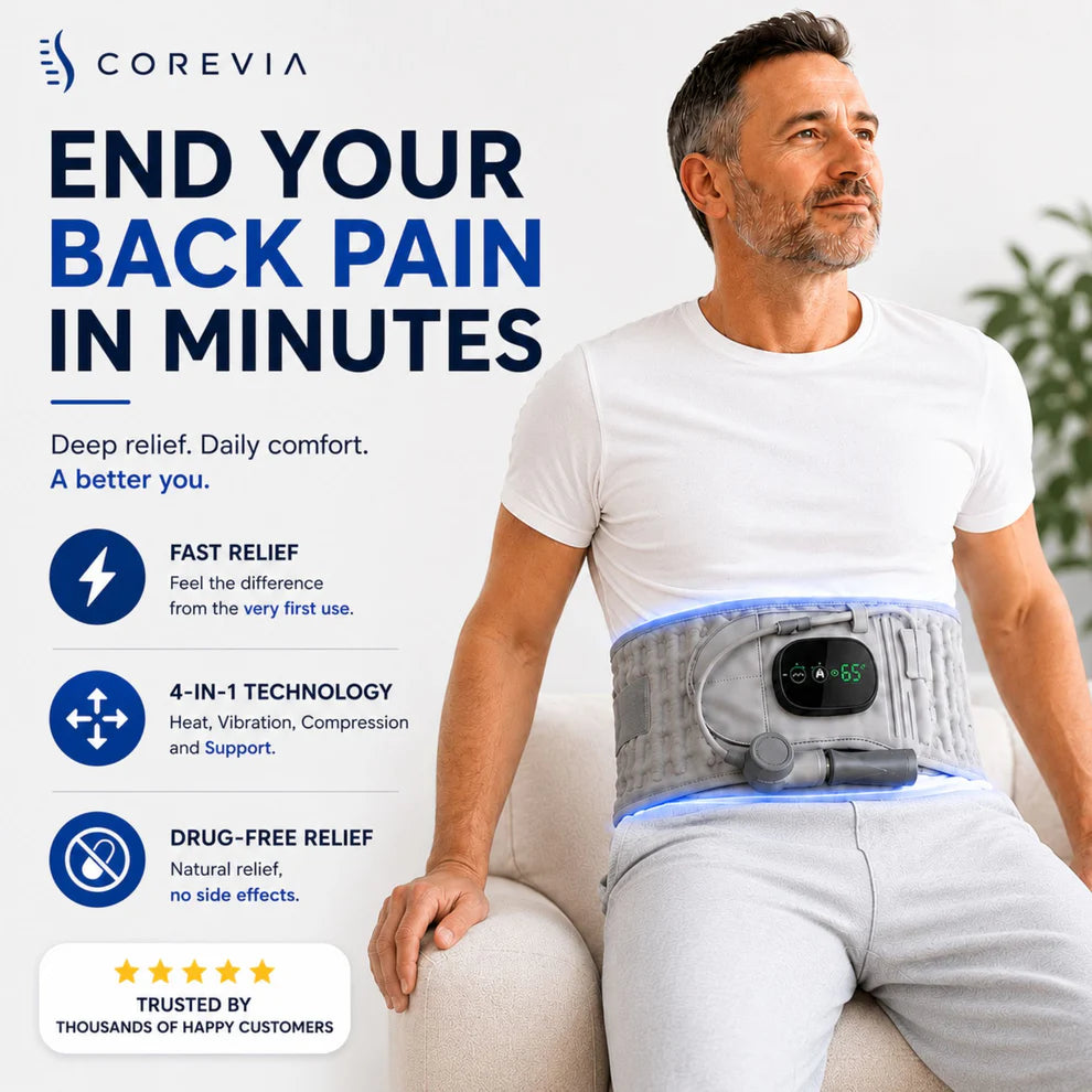 Advanced multi-therapy back relief and recovery belt