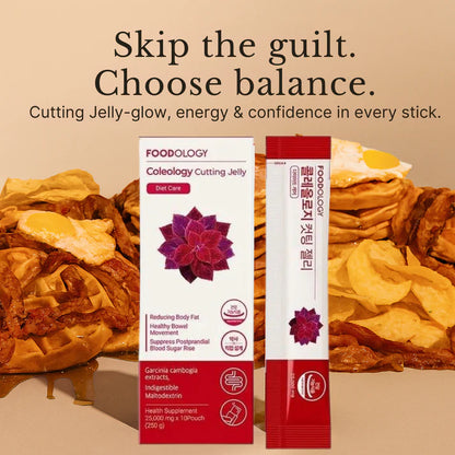 Coleology Cutting Stick Jelly – Daily Wellness Pomegranate Jelly Sticks | 10 Pack