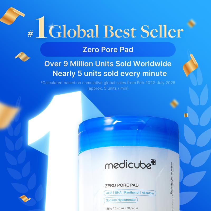 Medicube Toner Pad Trio Bundle – Zero Pore, Kojic Acid Turmeric & Red Succinic Acid