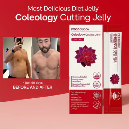 Coleology Cutting Stick Jelly – Daily Wellness Pomegranate Jelly Sticks | 10 Pack