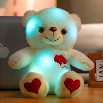 LED Teddy Bear with Heart and Rose Lights,Valentine's Day