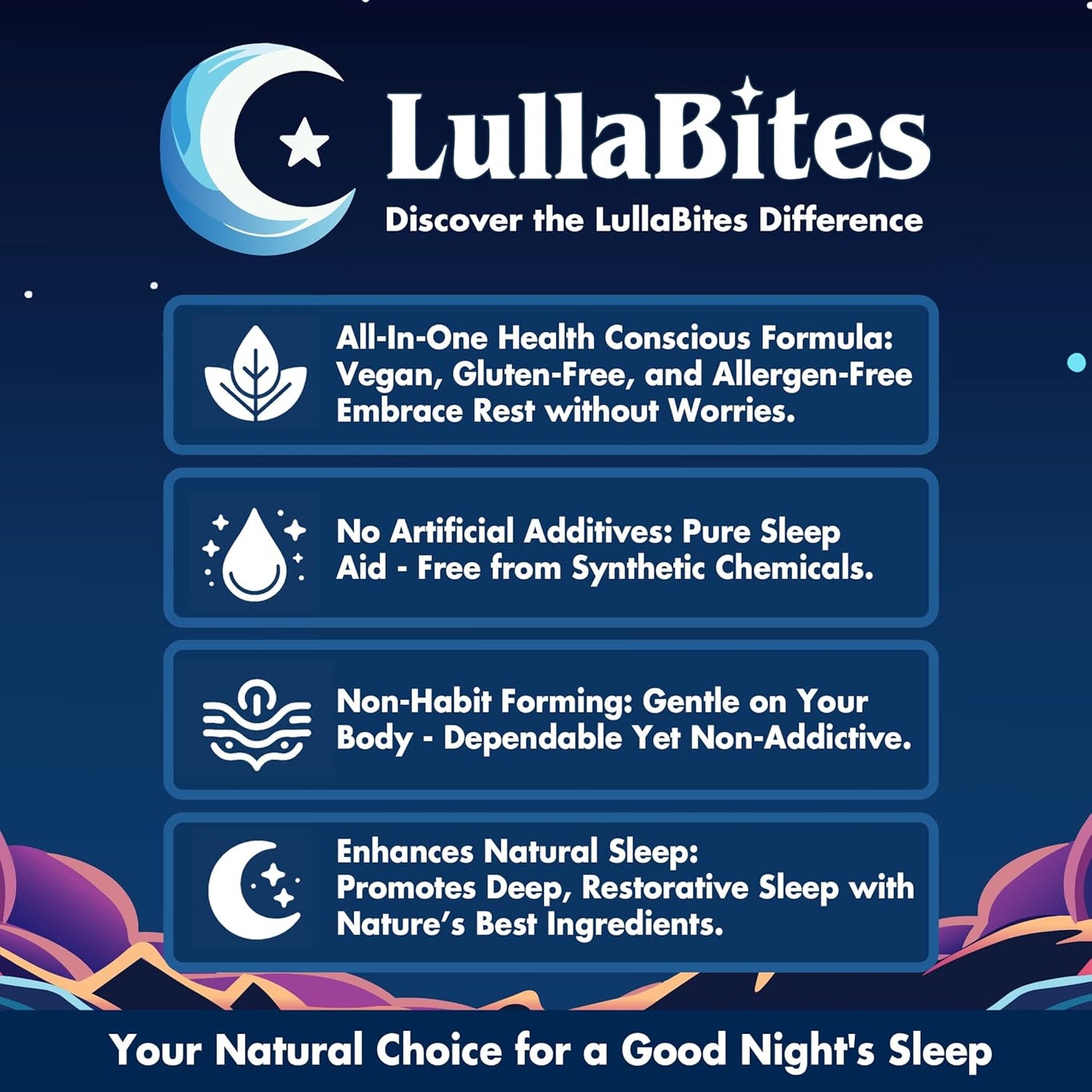 LullaBites Natural Sleep Gummies