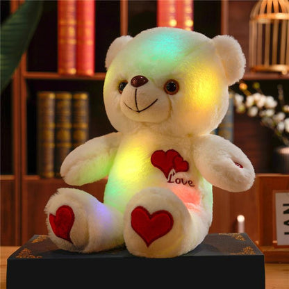 LED Teddy Bear with Heart and Rose Lights,Valentine's Day