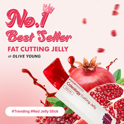 Coleology Cutting Stick Jelly – Daily Wellness Pomegranate Jelly Sticks | 10 Pack