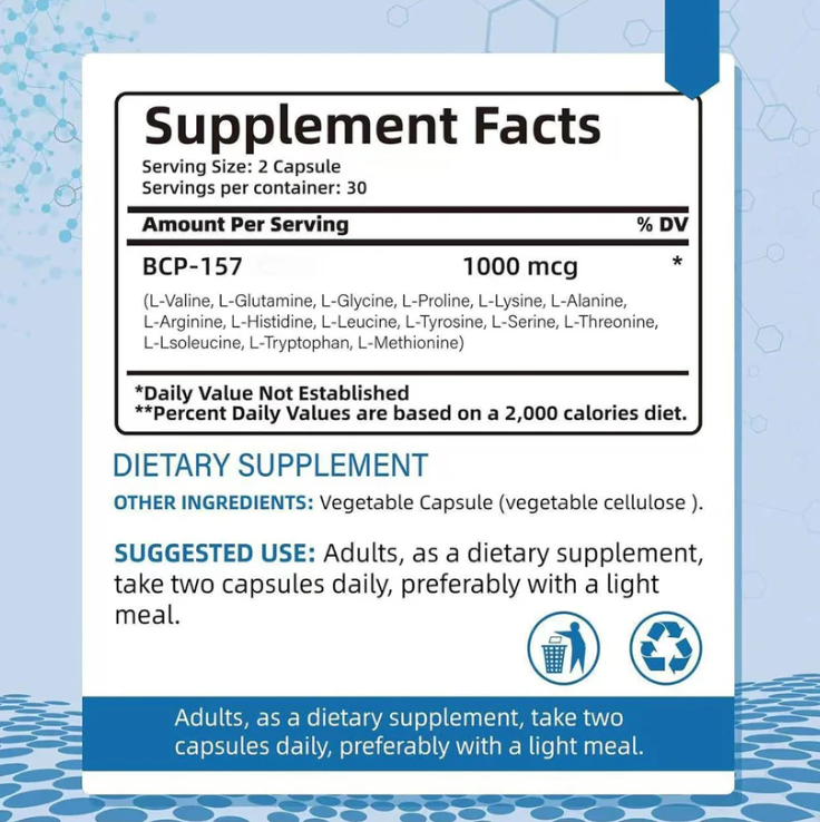 BPC-157 | 1000mcg | 60 Capsules