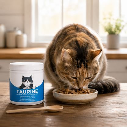 Pure Taurine Powder for Cats – Daily Feline Heart, Eye & Nutritional Support