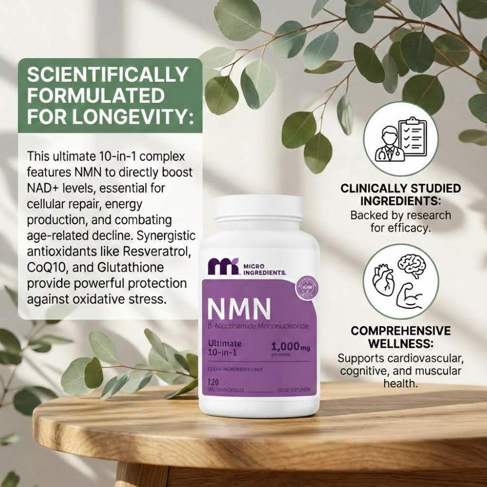 Micro Ingredients NMN Complex 1,000mg Per Serving