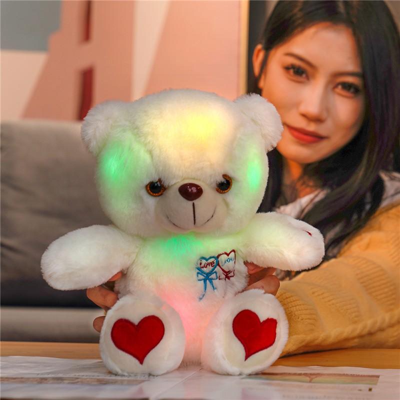 LED Teddy Bear with Heart and Rose Lights,Valentine's Day