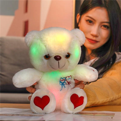 LED Teddy Bear with Heart and Rose Lights,Valentine's Day