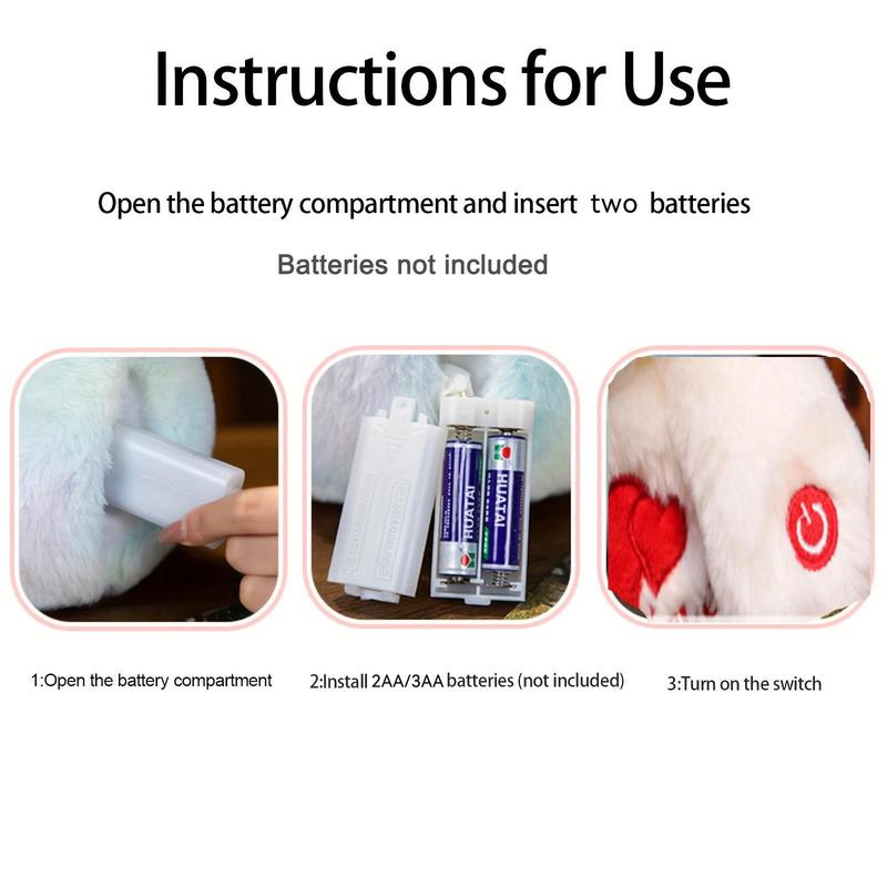 LED Teddy Bear with Heart and Rose Lights,Valentine's Day