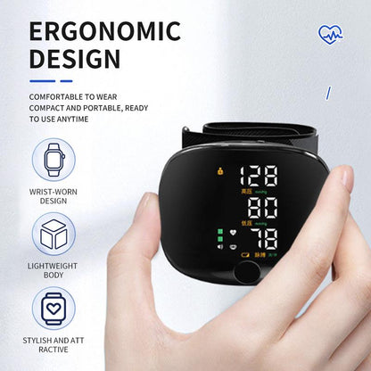 Rechargeable Wrist Blood Pressure with LED Touch Screen