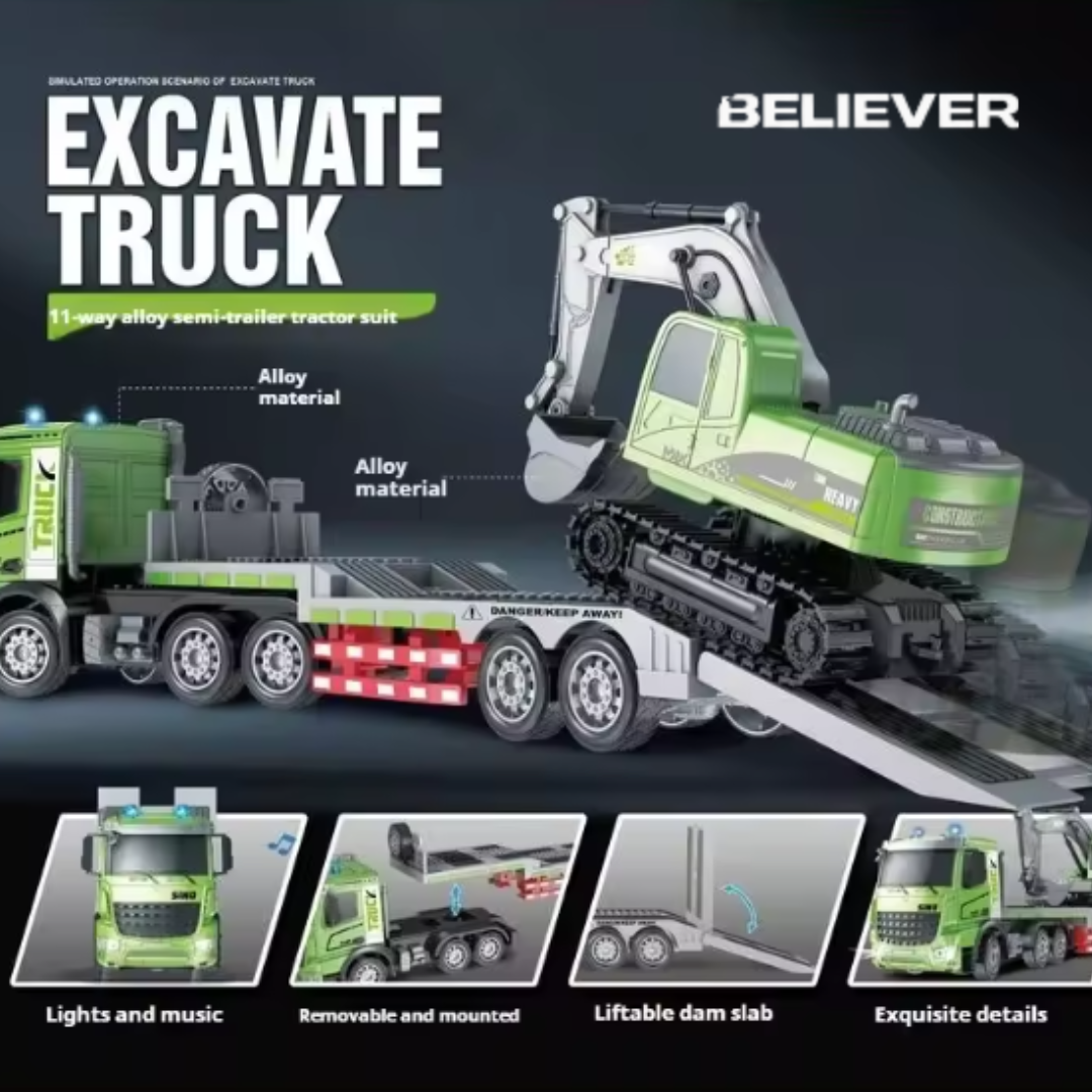 Believer™ Remote Control Alloy Semi-Trailer Truck