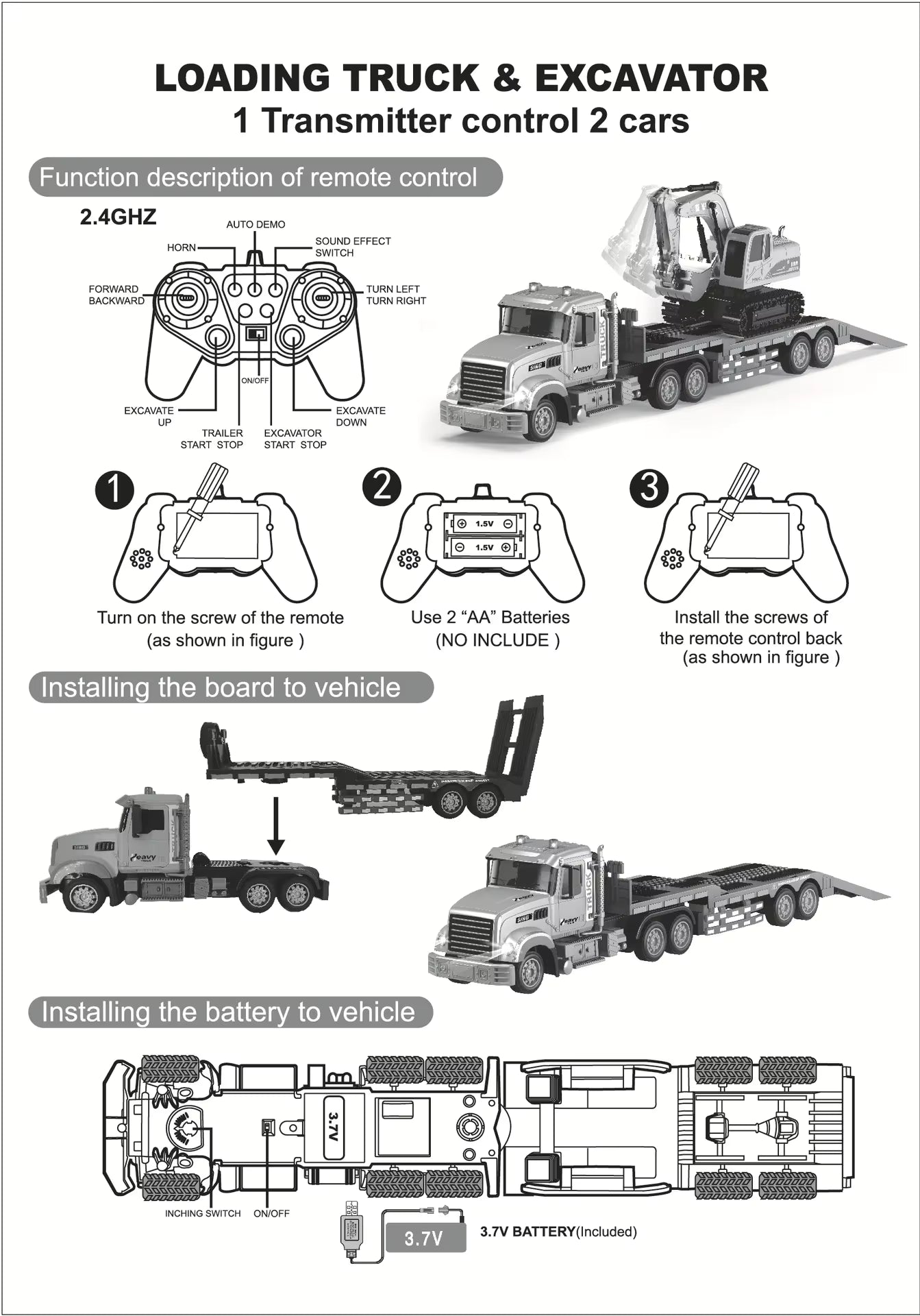 Believer™ Remote Control Alloy Semi-Trailer Truck