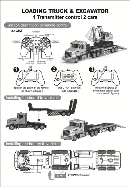 Believer™ Remote Control Alloy Semi-Trailer Truck