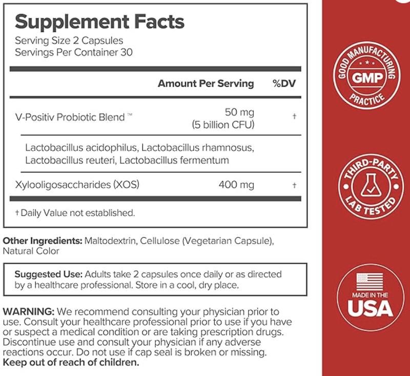 URO Women's Probiotics Capsules for Healthy pH Balance and Odor