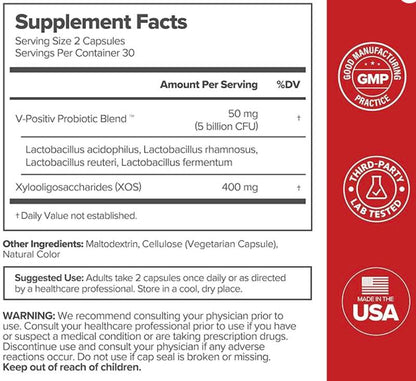 URO Women's Probiotics Capsules for Healthy pH Balance and Odor