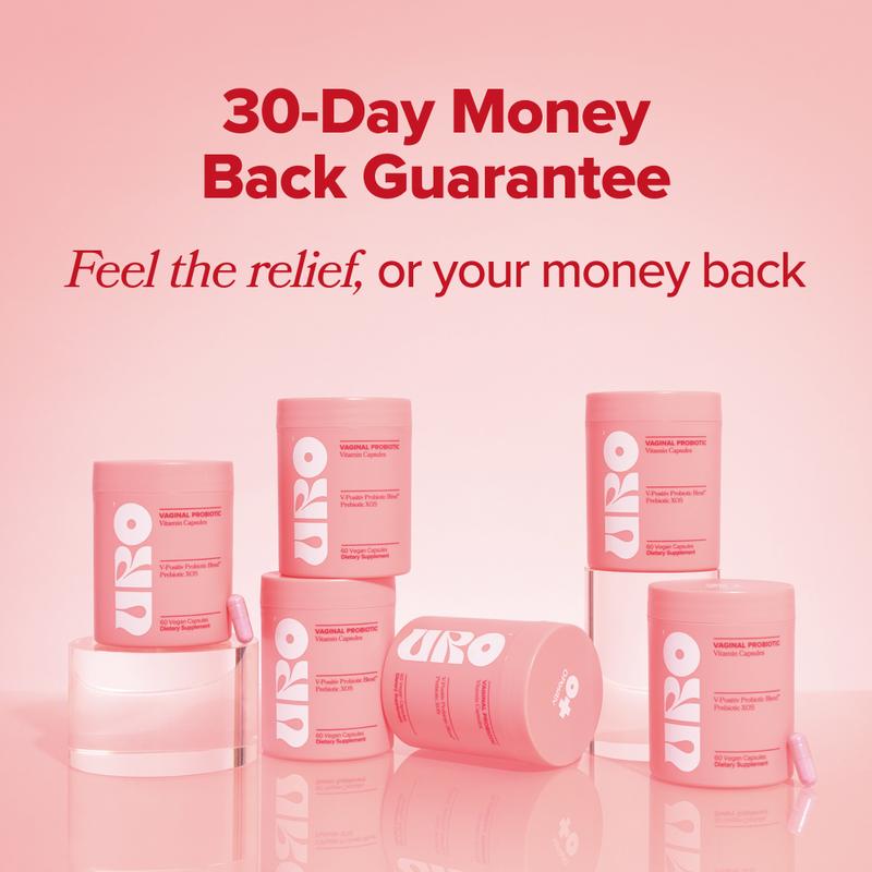 URO Women's Probiotics Capsules for Healthy pH Balance and Odor