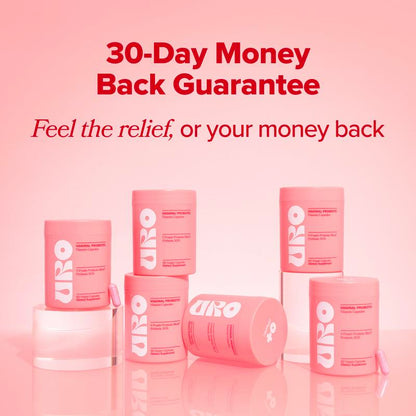 URO Women's Probiotics Capsules for Healthy pH Balance and Odor