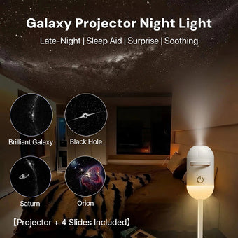 2-in-1 Galaxy Projector Night Light