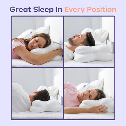 Ergonomic cloud-align pillow